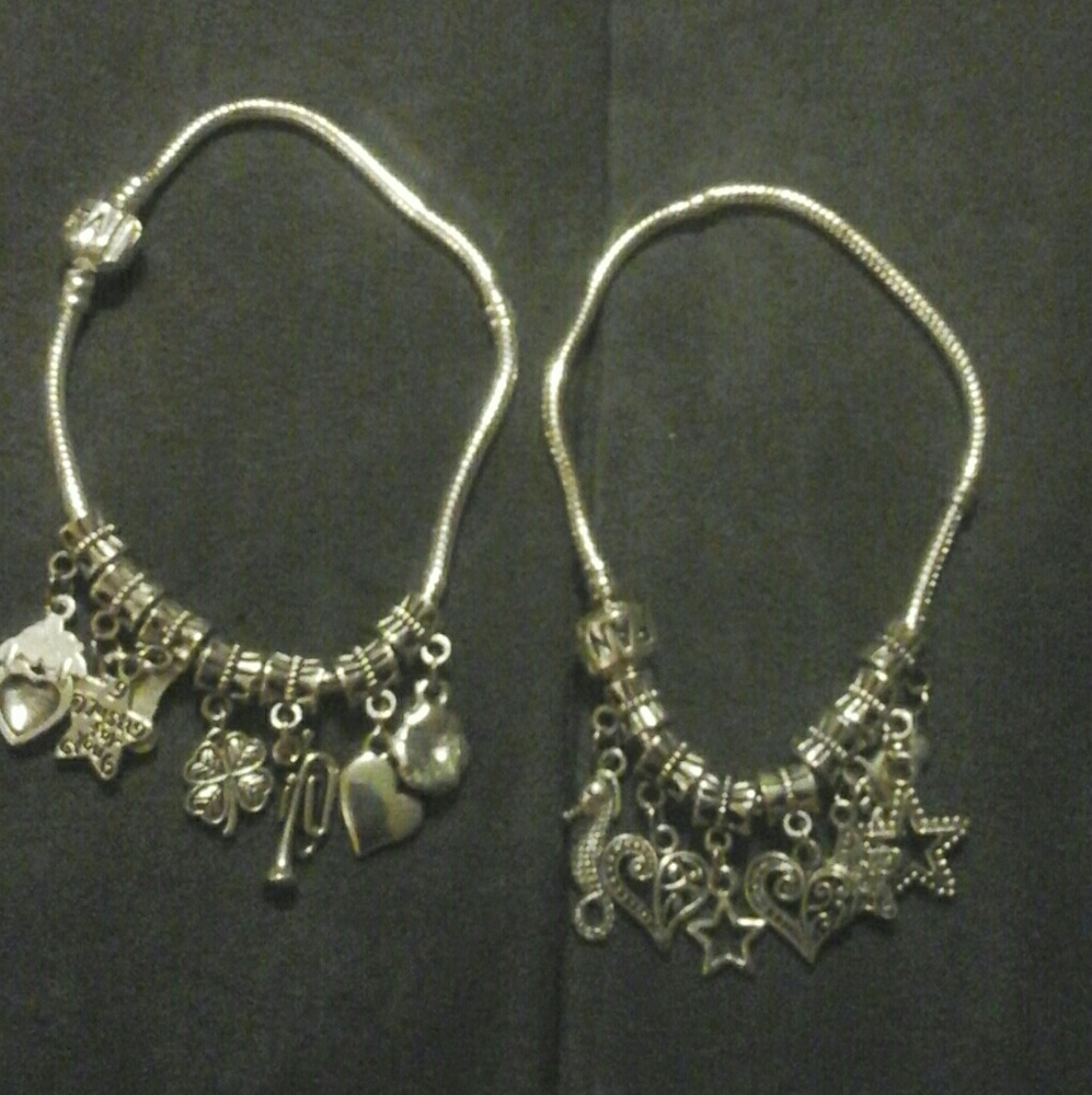 Get both charm bracelets sterling silver
